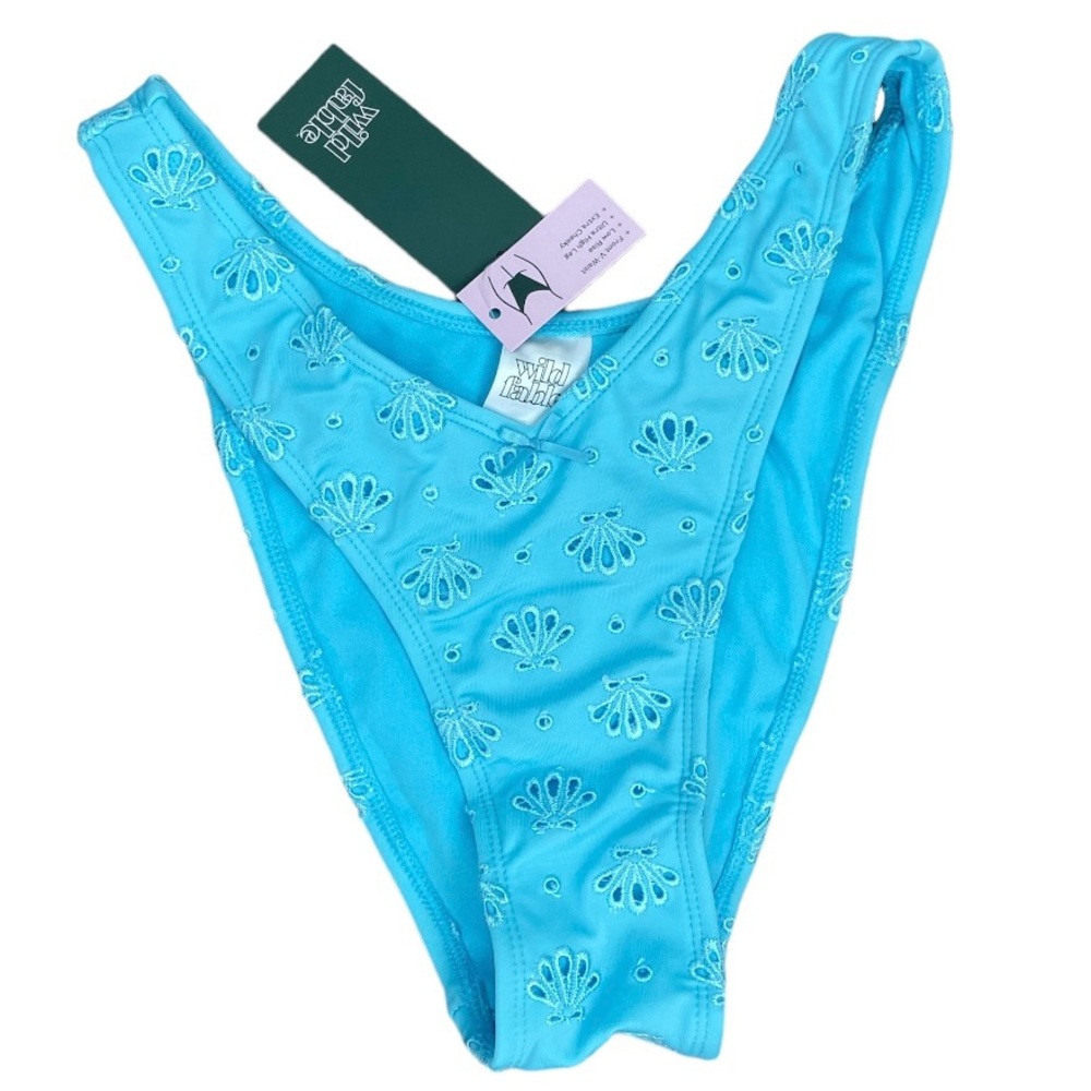 NWT High Waisted High Leg Bikini Bottom